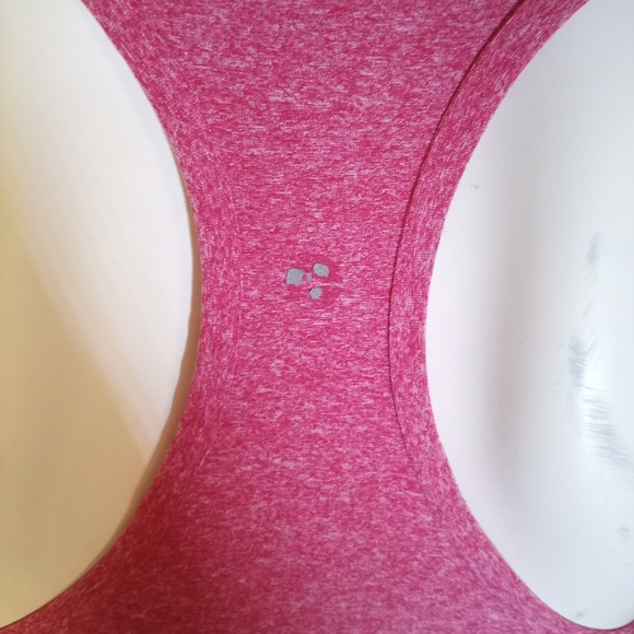 90 Degree By Reflex Ruched Pink Tank Top - Picture 3 of 3